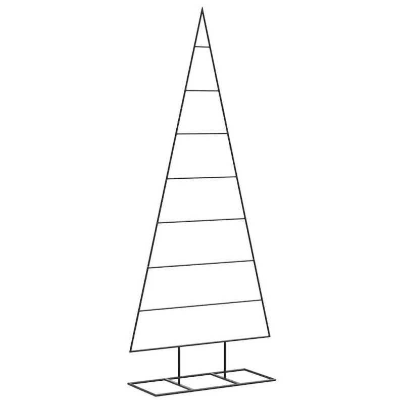Metalinė Kalėdų eglutė, juodos spalvos, 150 cm