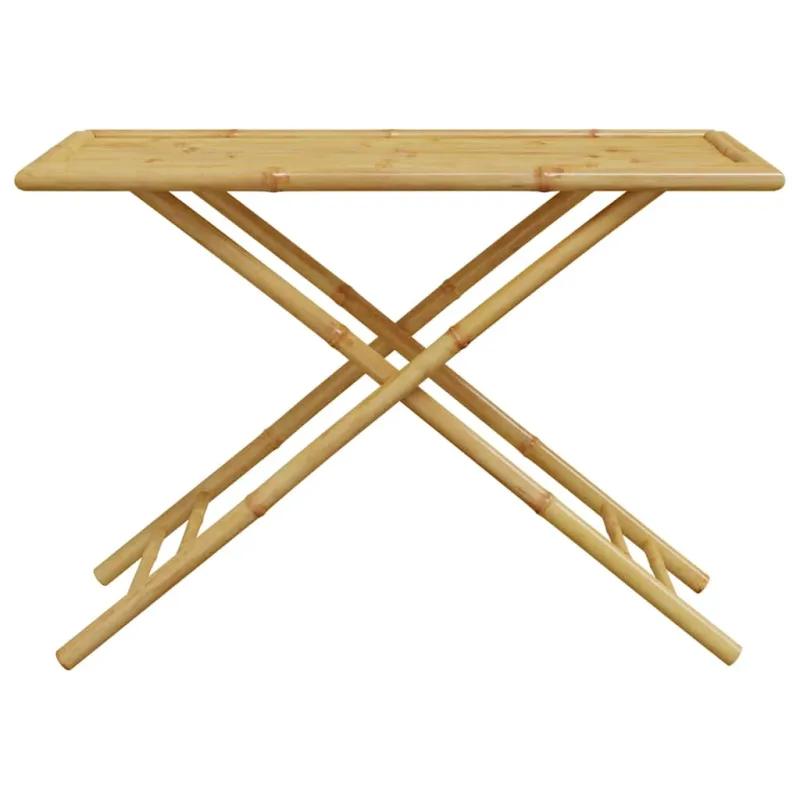 Sulankstettava puutarhapöytä, 110x55x75 cm, bambu