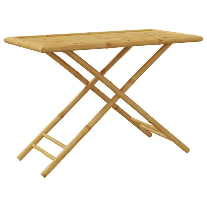 Sulankstettava puutarhapöytä, 110x55x75 cm, bambu