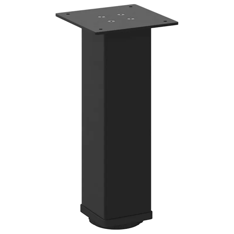 Kavos staliuko kojelės, 4 vnt., juodos, 42-44 cm, plienas