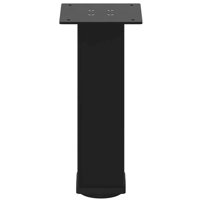 Kavos staliuko kojelės, 4 vnt., juodos, 42-44 cm, plienas