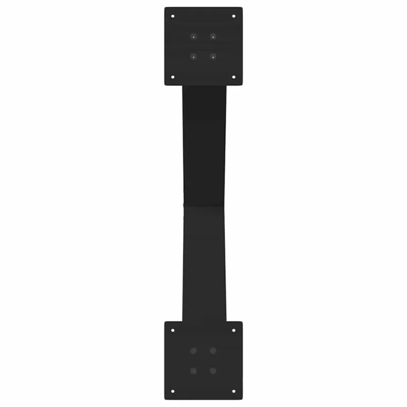 Valgomojo stalo kojos, 2 vnt., juodos, 80x(72-73) cm, plienas, X formos