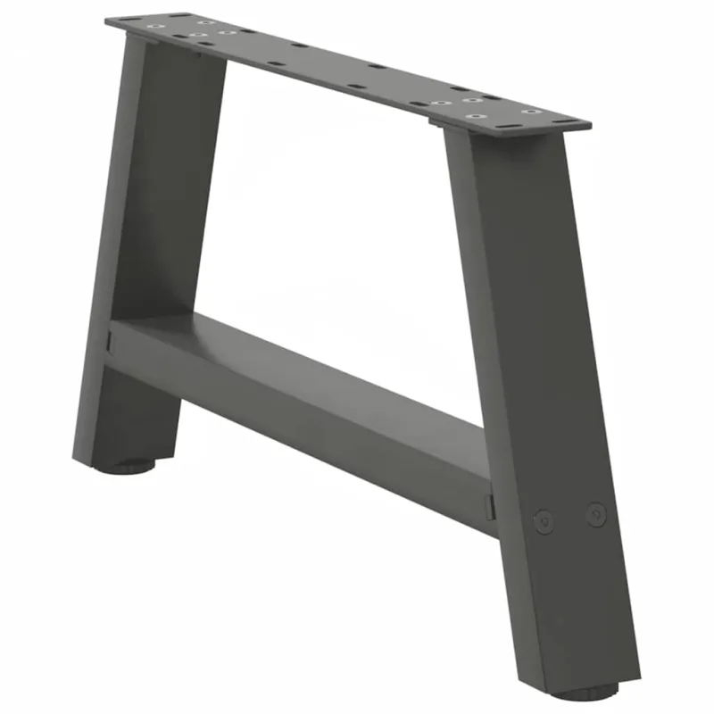 Kavos staliuko kojelės, 2 vnt., antracito spalvos, 70x(30-31) cm, plienas