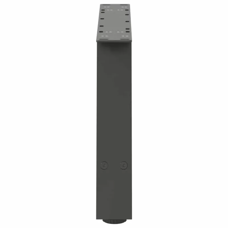 Kavos staliuko kojelės, 2 vnt., antracito spalvos, 70x(30-31) cm, plienas