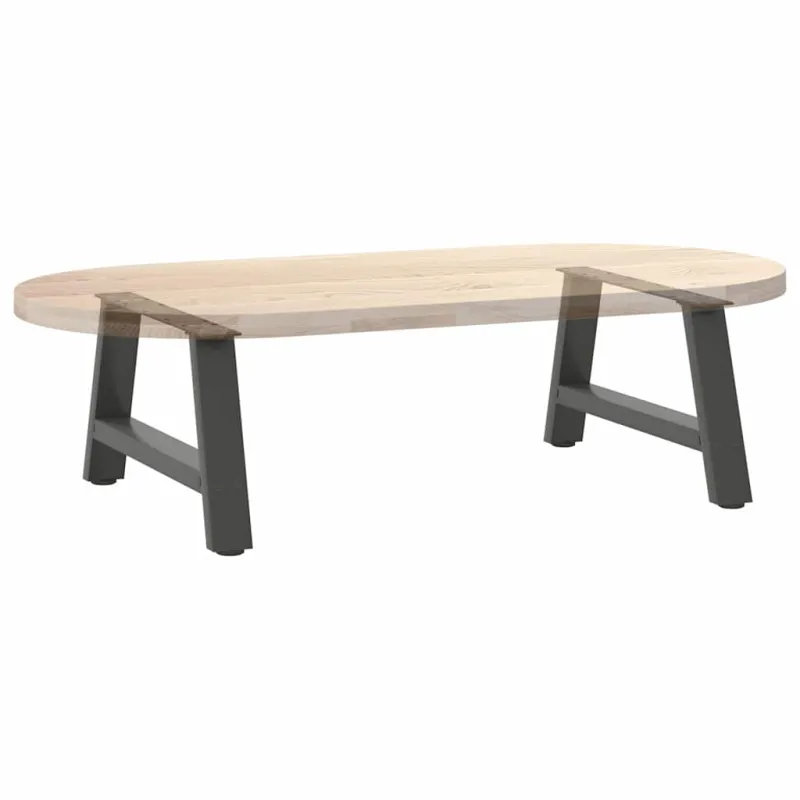 Kavos staliuko kojelės, 2 vnt., antracito spalvos, 70x(30-31) cm, plienas