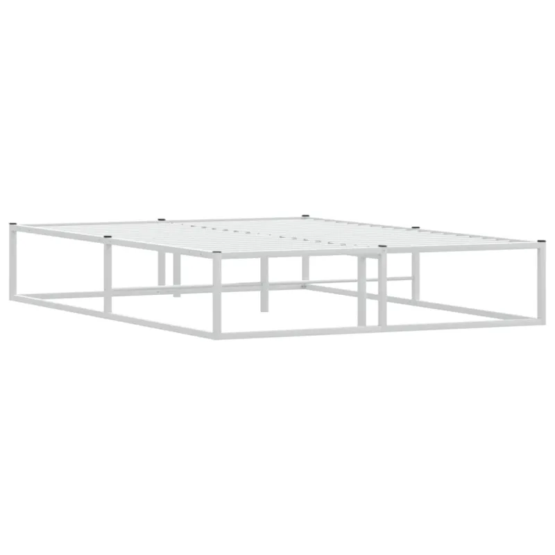 Lovos rėmas be čiužinio, baltas, 140x200cm, metalas