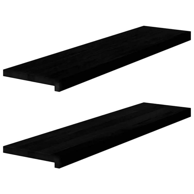 Palangės, 2 vnt, rudai juodos, 100x25x2 cm, ąžuolo medienos