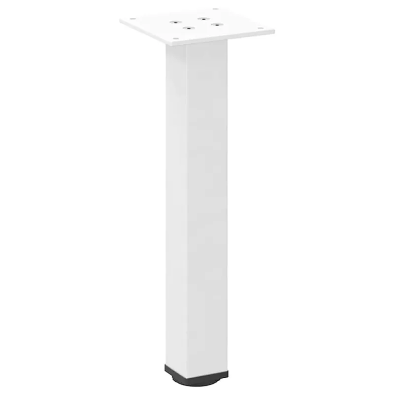 Kavos staliuko kojelės, 4 vnt., baltos, 42-44 cm, plienas