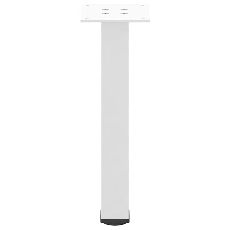 Kavos staliuko kojelės, 4 vnt., baltos, 42-44 cm, plienas