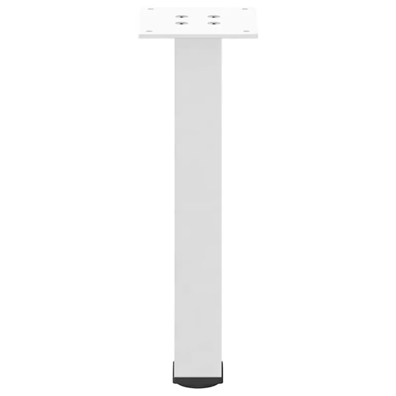Kavos staliuko kojelės, 4 vnt., baltos, 42-44 cm, plienas
