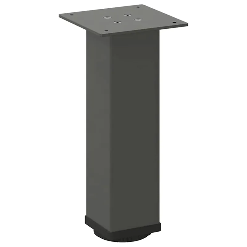 Kavos staliuko kojelės, 4 vnt., antracito spalvos, 42-44 cm, plienas