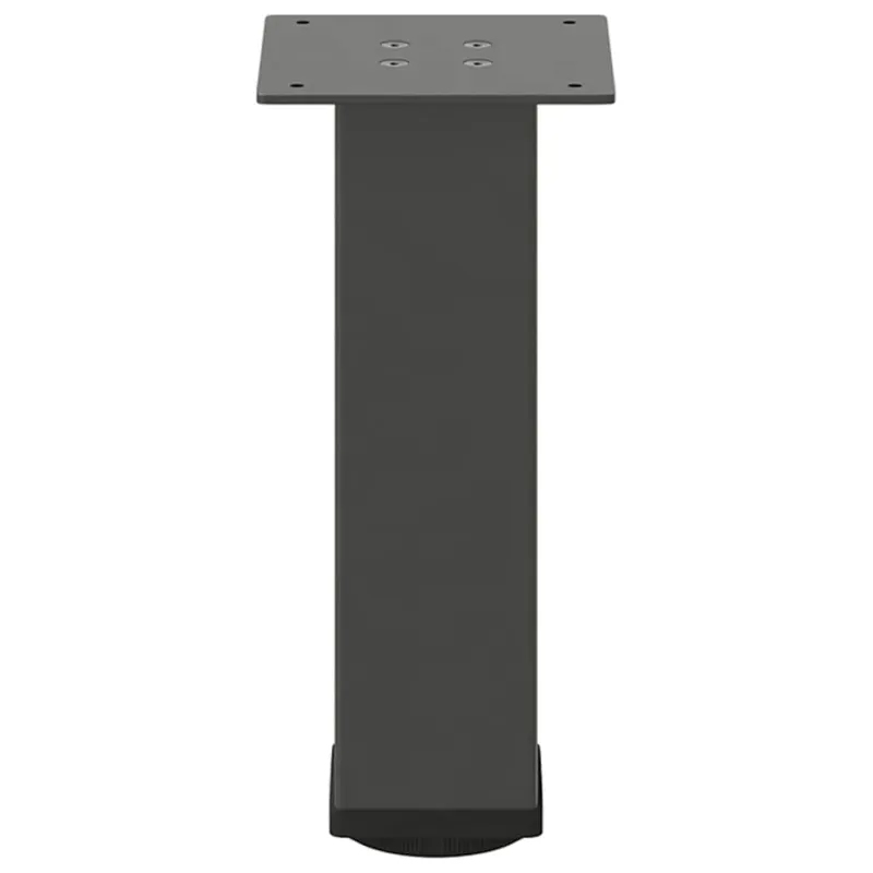 Kavos staliuko kojelės, 4 vnt., antracito spalvos, 42-44 cm, plienas