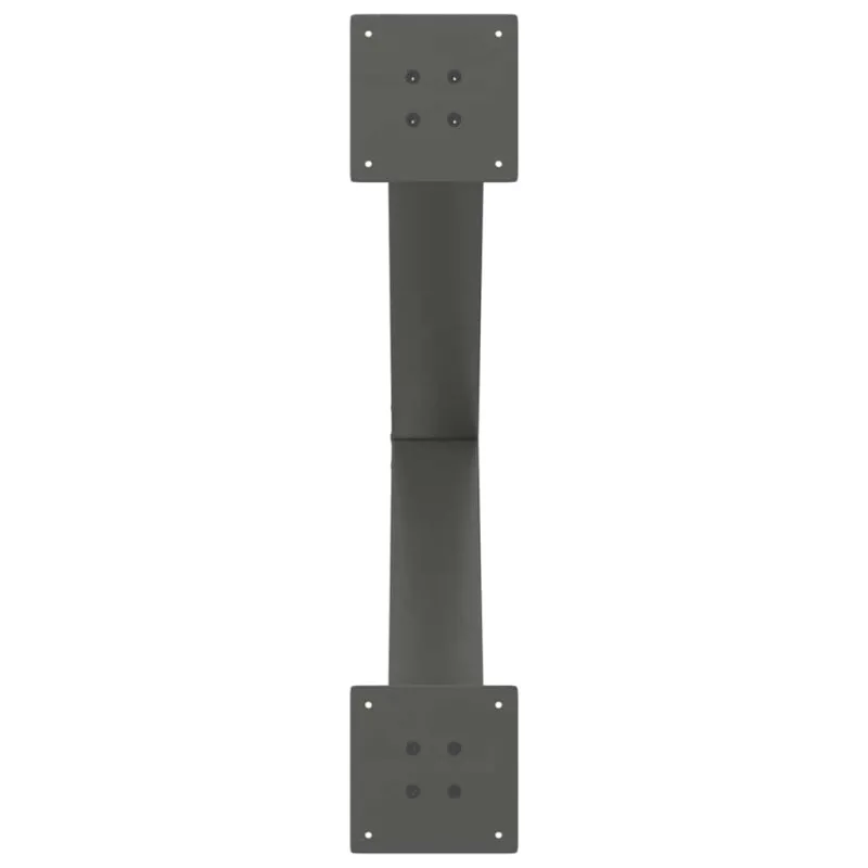 Valgomojo stalo kojos, 2 vnt., antracito spalvos, 80x(72-73) cm, plienas