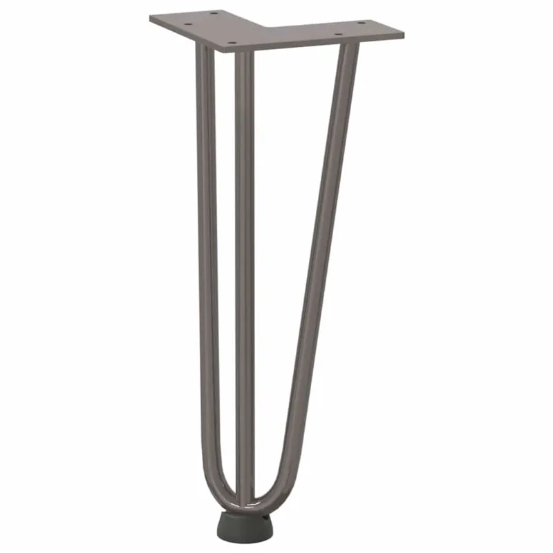 Kavos staliuko kojelės, 4 vnt., natūralus plienas, 30 cm, tvirtas plienas