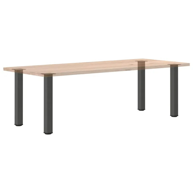 Konsolinio stalo kojos, 4 vnt., antracito spalvos, 72-74 cm, plienas