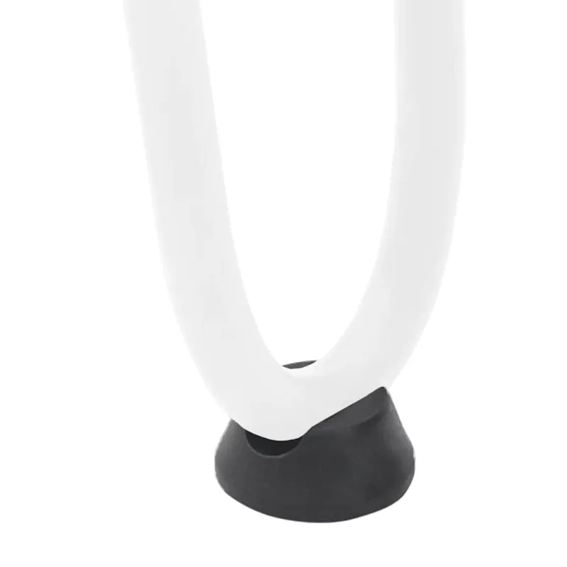 Kavos staliuko kojelės, 4 vnt., baltos, 20 cm, plienas, segtukai