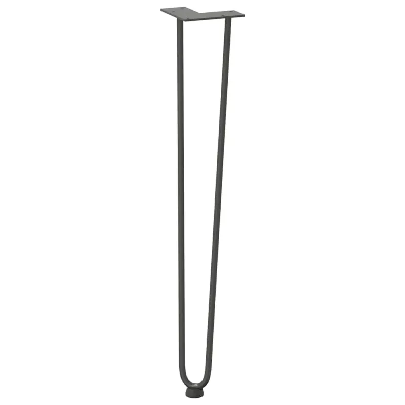 segtukų kojelės konsoliniams staliukams, 4 vnt., antracito spalvos, 72 cm, plieno masyvas