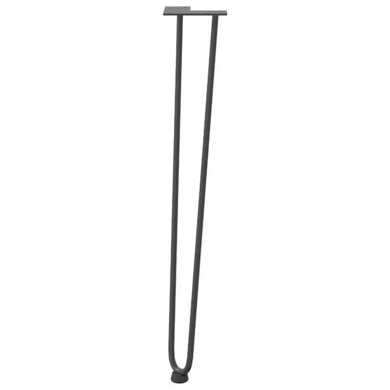 segtukų kojelės konsoliniams staliukams, 4 vnt., antracito spalvos, 72 cm, plieno masyvas