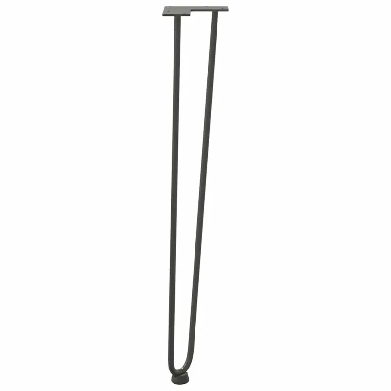 segtukų kojelės konsoliniams staliukams, 4 vnt., antracito spalvos, 72 cm, plieno masyvas