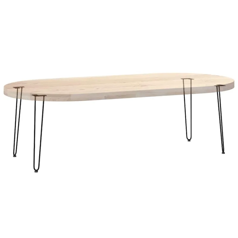 segtukų formos kojelės konsoliniams staliukams, 4 vnt., juodos, 72 cm, masyvus plienas