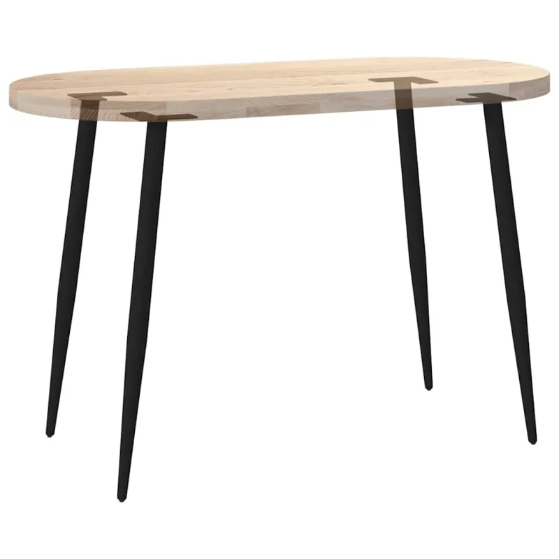 Konsolinio staliuko kojelės, kūginės, 4 vnt., juodos, 72-73 cm, plienas
