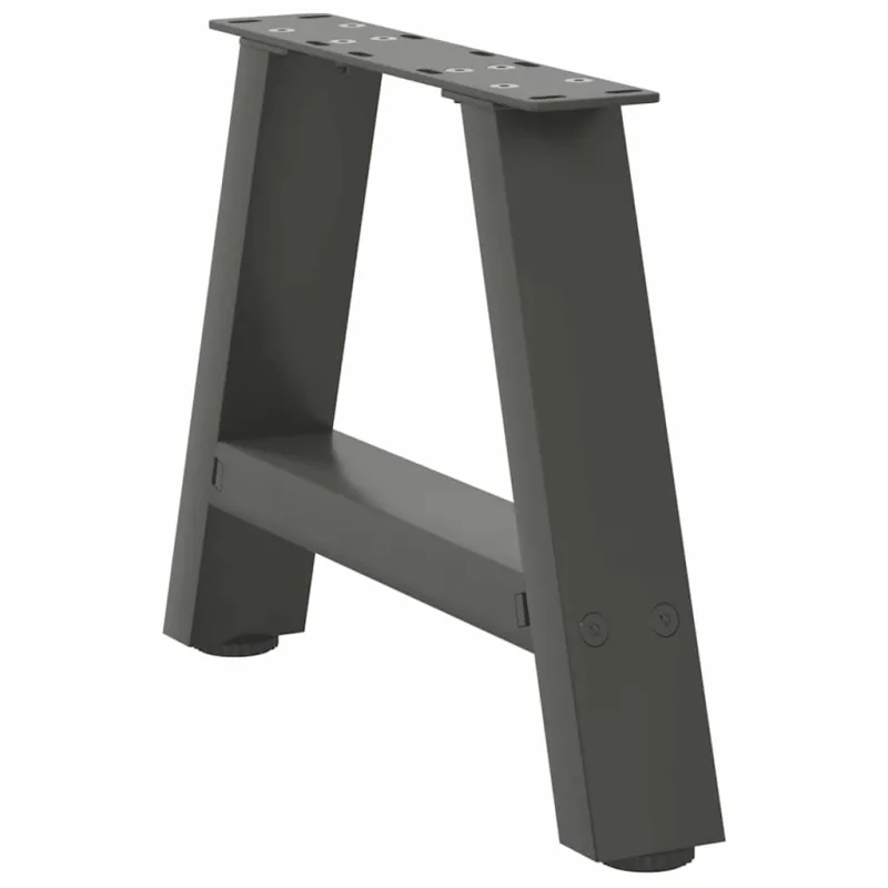 Kavos staliuko kojelės, A formos, 2 vnt., antracito spalvos, 50x(30-31) cm, plienas