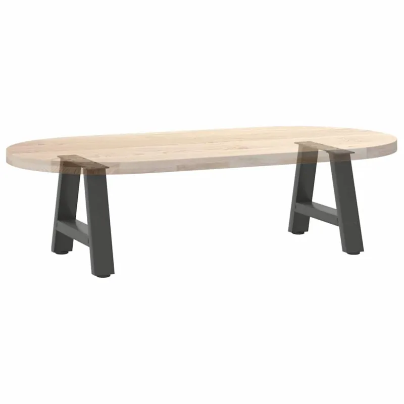 Kavos staliuko kojelės, A formos, 2 vnt., antracito spalvos, 50x(30-31) cm, plienas
