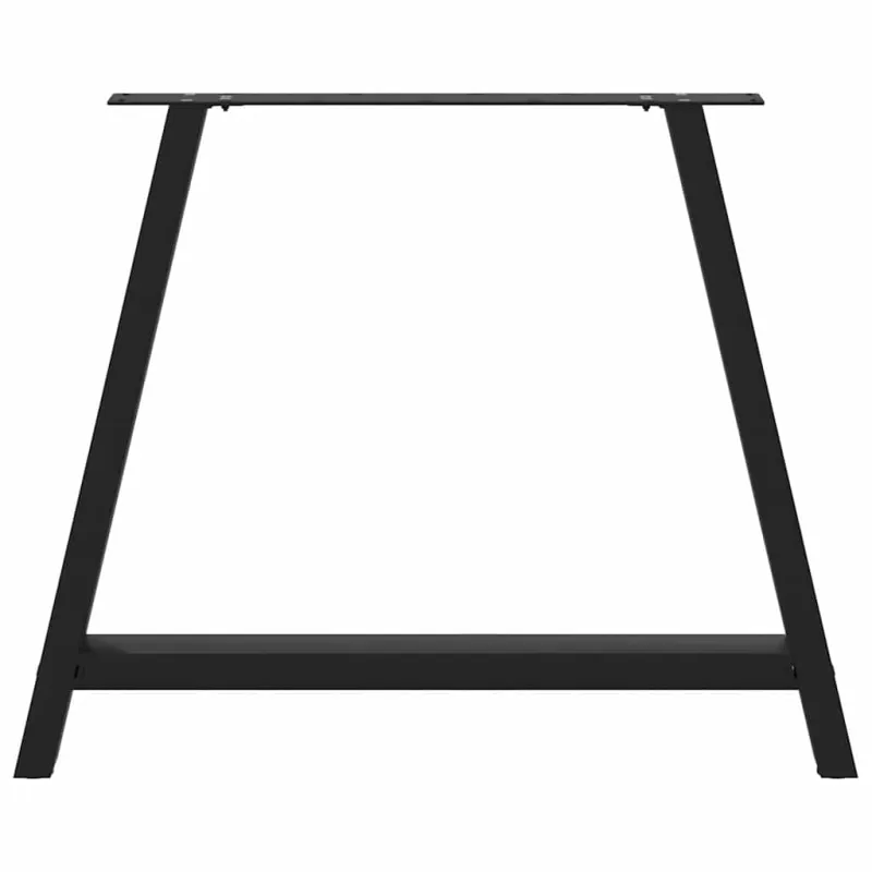 Valgomojo stalo kojelės, A formos, 2 vnt., juodos, 100x(72-73) cm, plienas