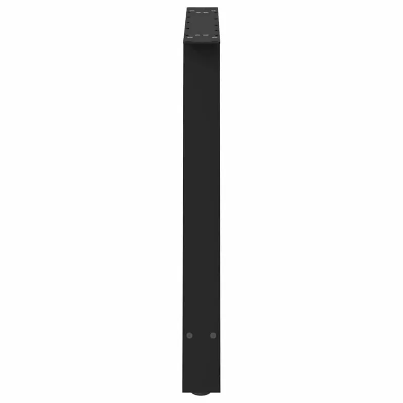 Valgomojo stalo kojelės, A formos, 2 vnt., juodos, 100x(72-73) cm, plienas