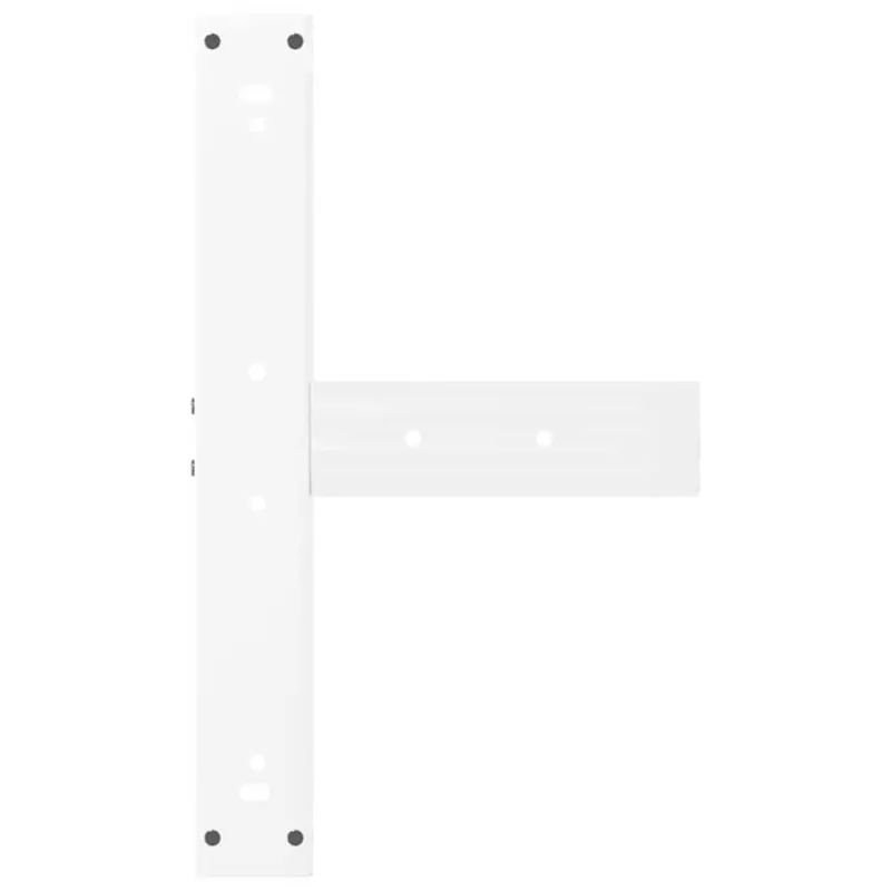Baro stalo kojos, T formos, 2 vnt., baltos, 60x35x(90-91) cm, plienas