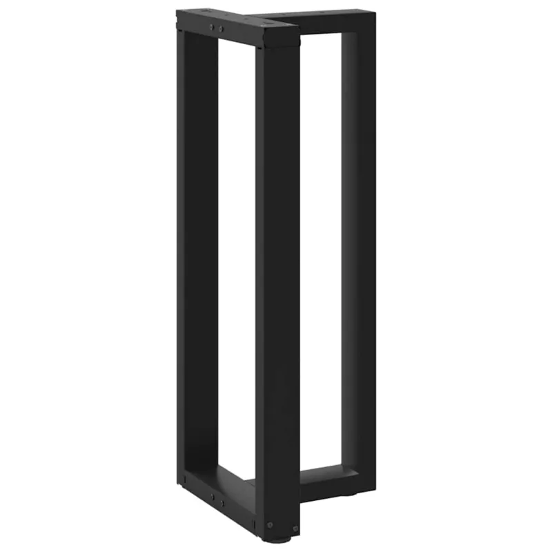 Baro stalo kojos, T formos, 2 vnt., juodos, 50x35x(100-101) cm, plienas