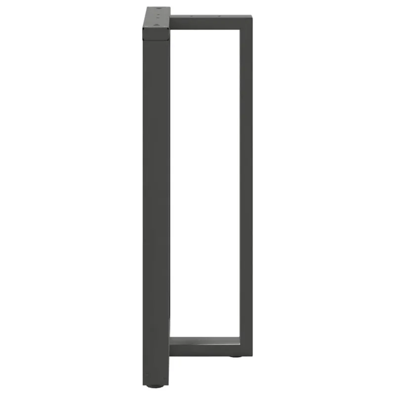 Baro stalo kojos, T formos, 2 vnt., antracito spalvos, 60x35x(110-111) cm, plienas