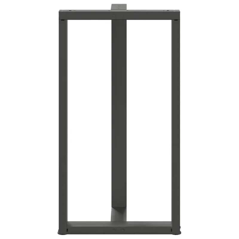Baro stalo kojos, T formos, 2 vnt., antracito spalvos, 60x35x(110-111) cm, plienas