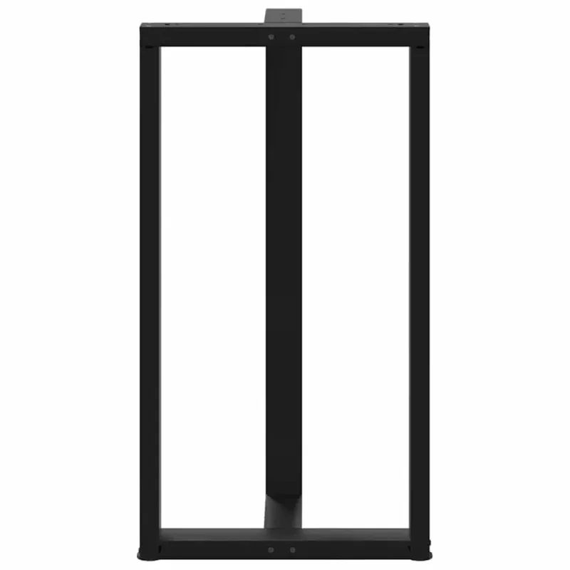 Baro stalo kojos, T formos, 2 vnt., juodos, 60x35x(110-111) cm, plienas