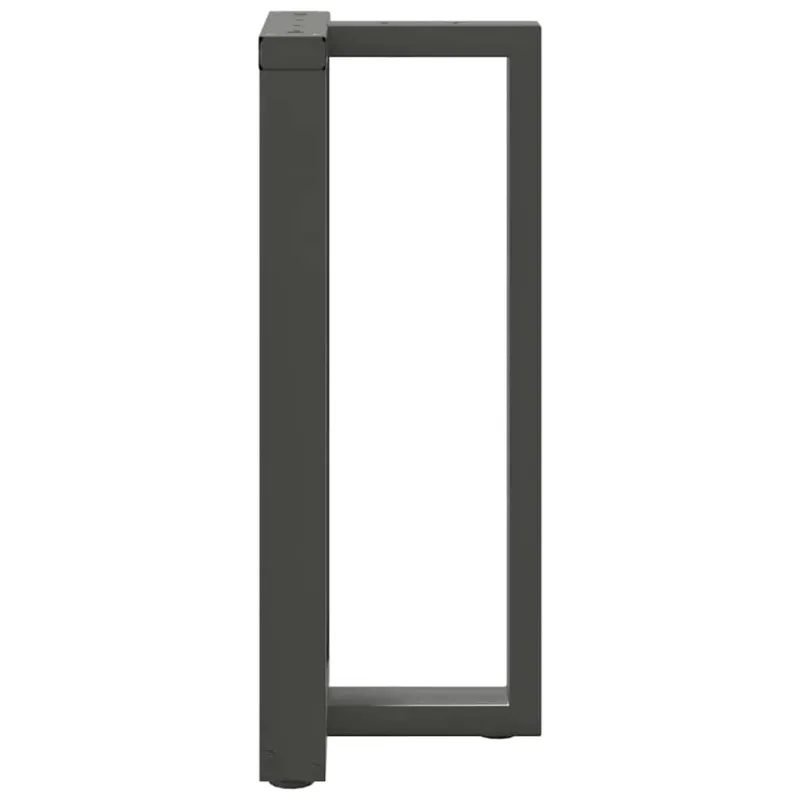 Baro stalo kojos, T formos, 2 vnt., antracito spalvos, 40x35x(90-91) cm, plienas