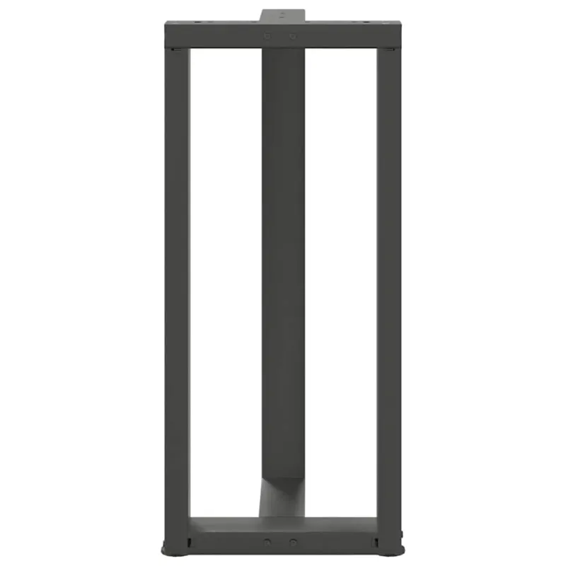 Baro stalo kojos, T formos, 2 vnt., antracito spalvos, 40x35x(90-91) cm, plienas