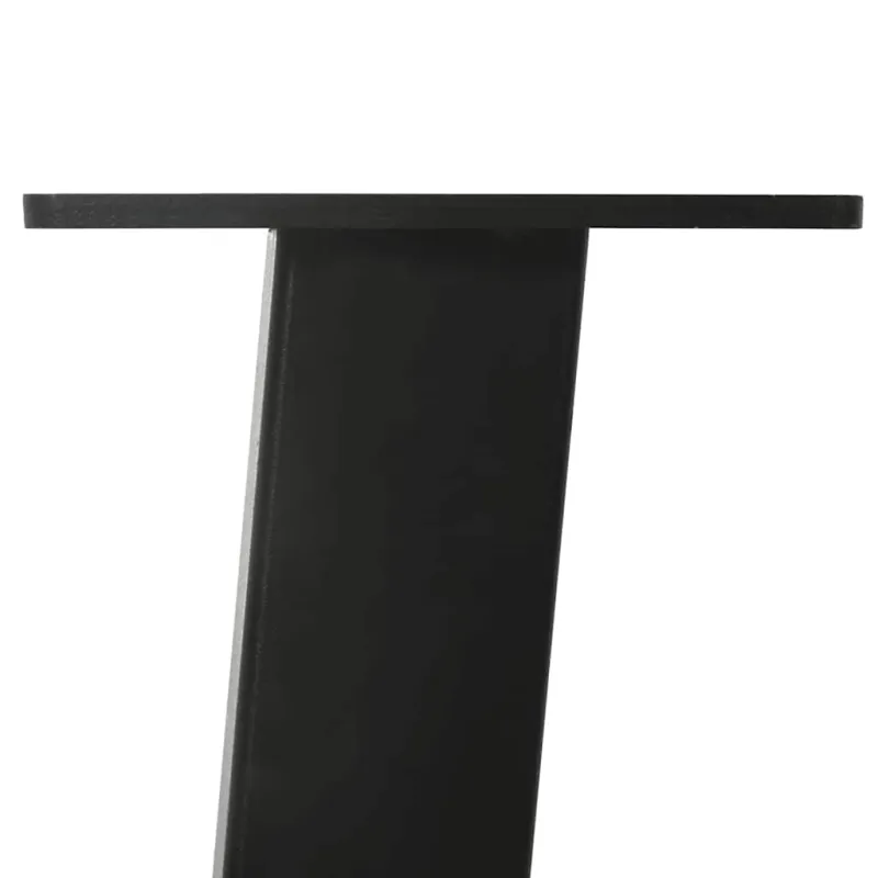 Kavos staliuko kojelės, 4 vnt., juodos, 42 cm, plienas