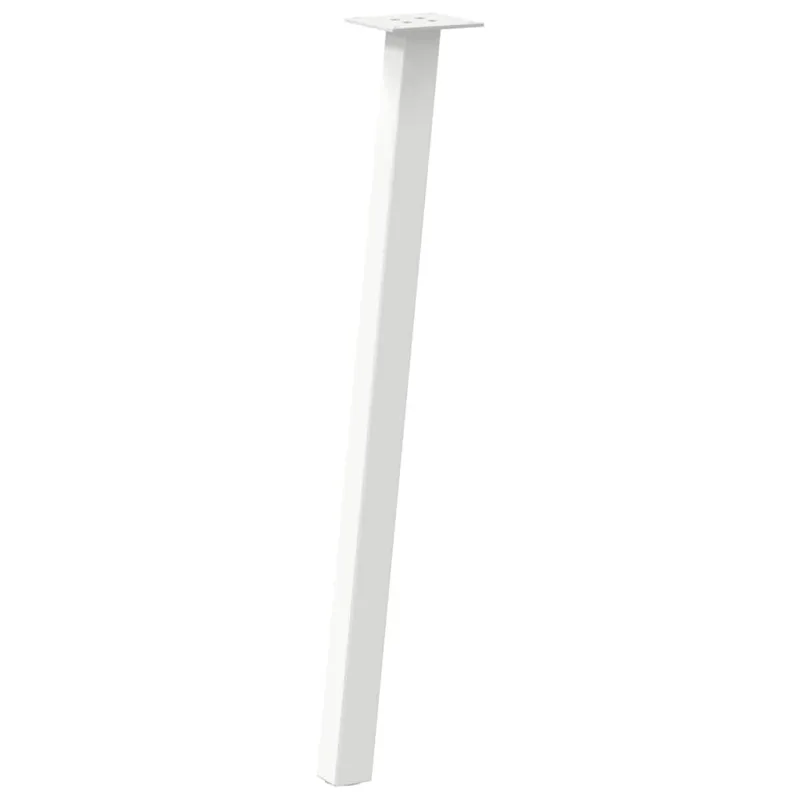 Konsolinio stalo kojos, 4 vnt., baltos, 72 cm, plienas