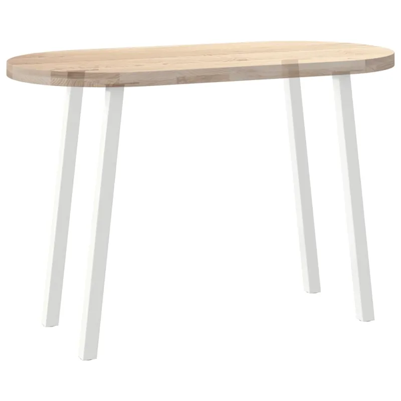 Konsolinio stalo kojos, 4 vnt., baltos, 72 cm, plienas