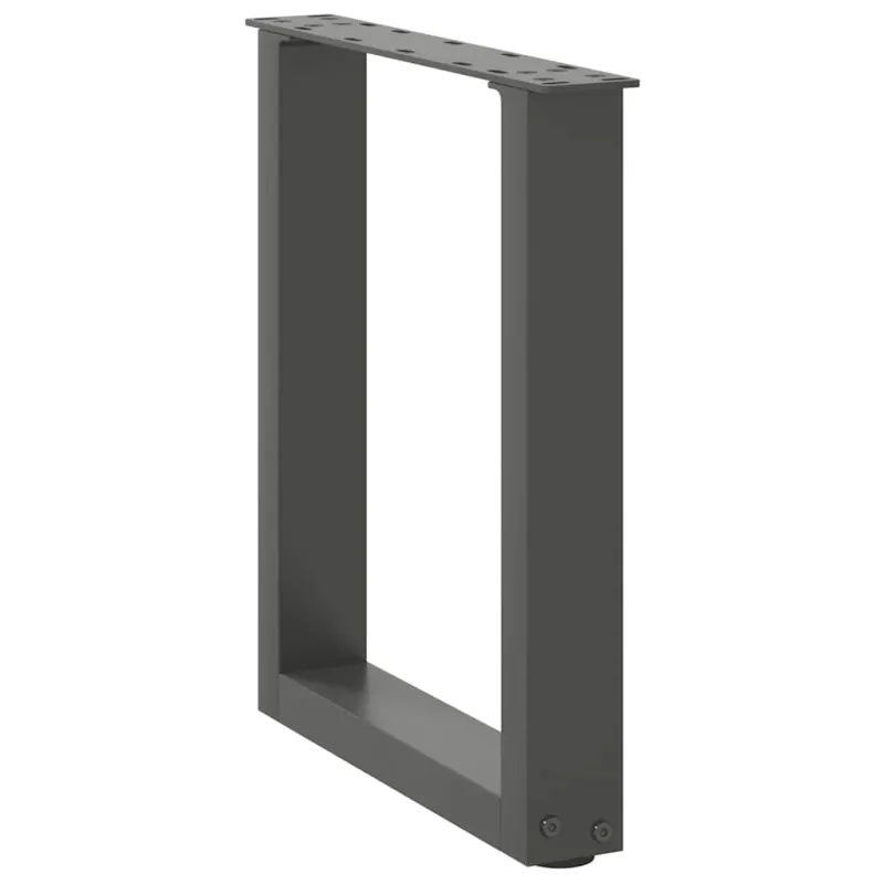 Kavos staliuko kojelės, 2 vnt., antracito spalvos, 28x(42-43) cm, plienas