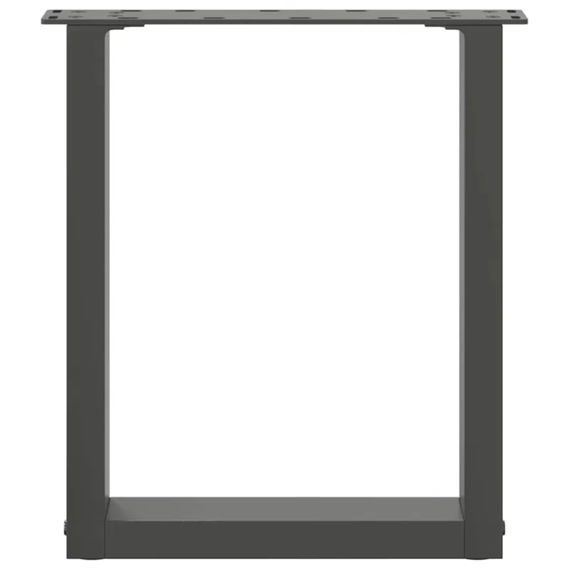 Kavos staliuko kojelės, 2 vnt., antracito spalvos, 28x(42-43) cm, plienas