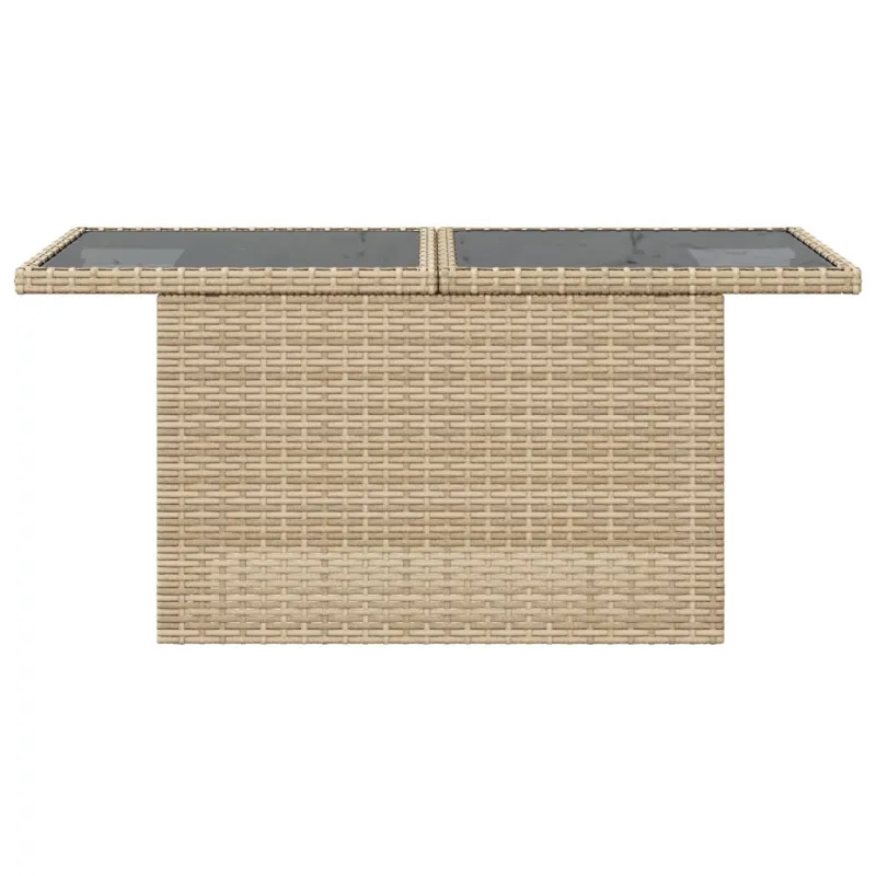 Pöytä lasipintaisella työpöytälevyllä, hiekka, 100x55x73cm, PE-rattaita