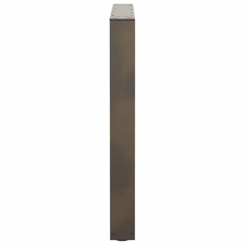 Valgomojo stalo kojelės, V formos, 3 vnt., natūralus plienas, 80x(72-73,3) cm, plienas
