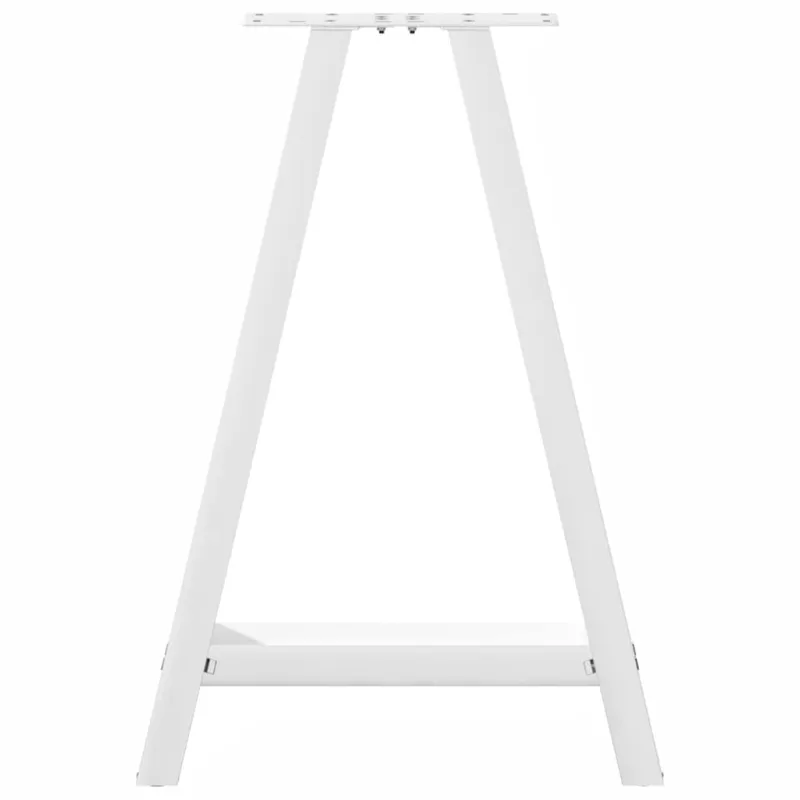 Valgomojo stalo kojelės, A formos, 2 vnt., baltos, 50x(72-73) cm, plienas