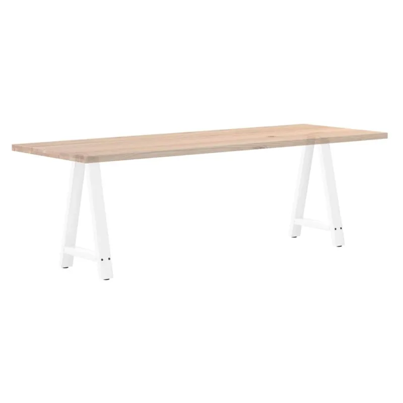 Valgomojo stalo kojelės, A formos, 2 vnt., baltos, 50x(72-73) cm, plienas