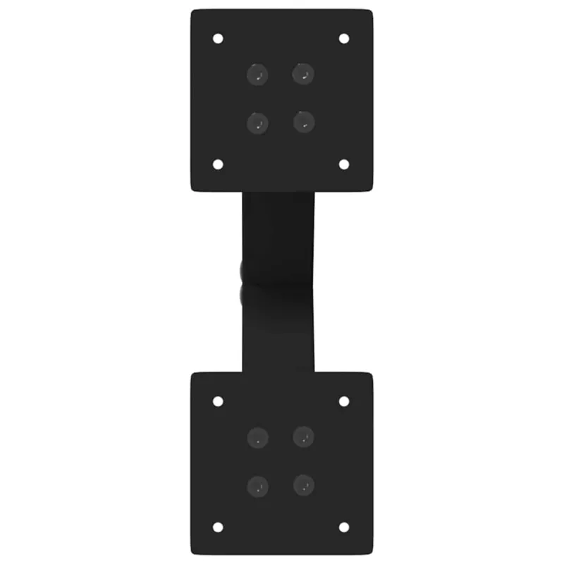 Kavos staliuko kojelės, X formos, 2 vnt., juodos, 37x(30-31) cm, plienas