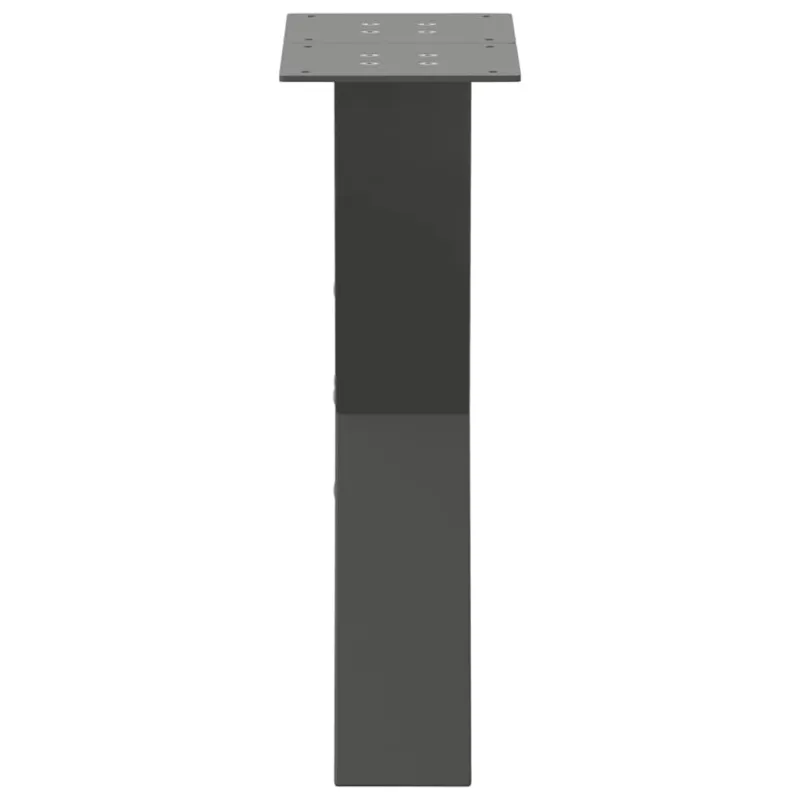 Kavos staliuko kojelės, 2 vnt., antracito spalvos, 38x(42-43) cm, plienas