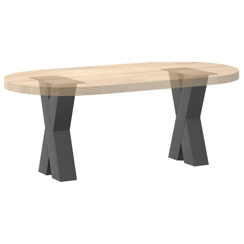 Kavos staliuko kojelės, 2 vnt., antracito spalvos, 38x(42-43) cm, plienas