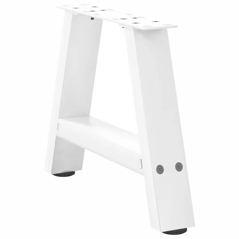 Kavos staliuko kojelės, A formos, 2 vnt., baltos, 40x(30-31) cm, plienas