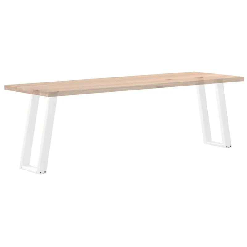 Konsolinio stalo kojelės, U formos, 2 vnt., baltos, 38x(72-73) cm, plienas
